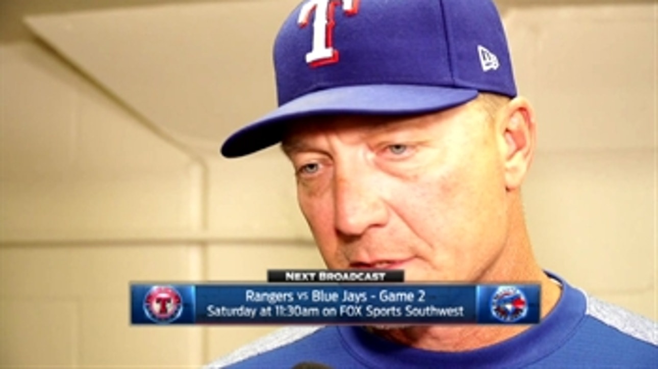 Jeff Banister talks early exit for Griffin in 7-6 loss to Blue Jays
