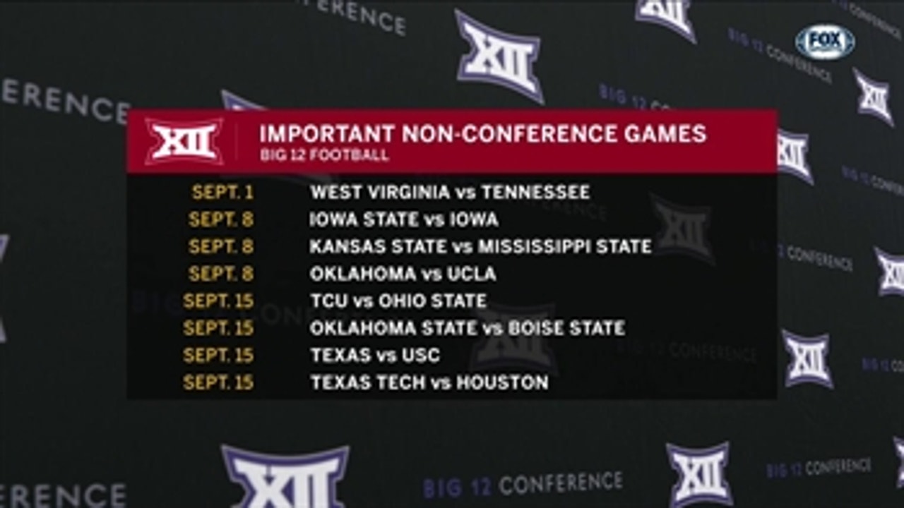 Important Non-Conference Games ' Big 12 Media Days