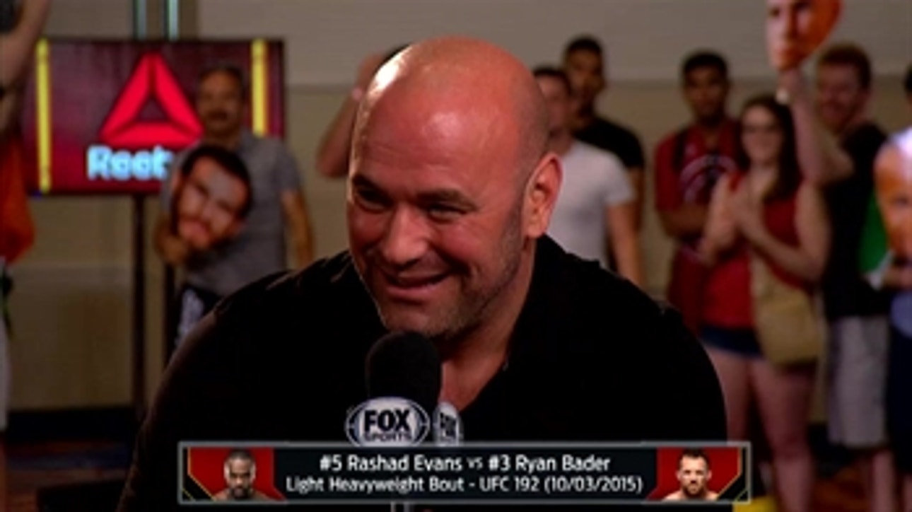 Dana White announces Rashad Evans-Ryan Bader fight in October