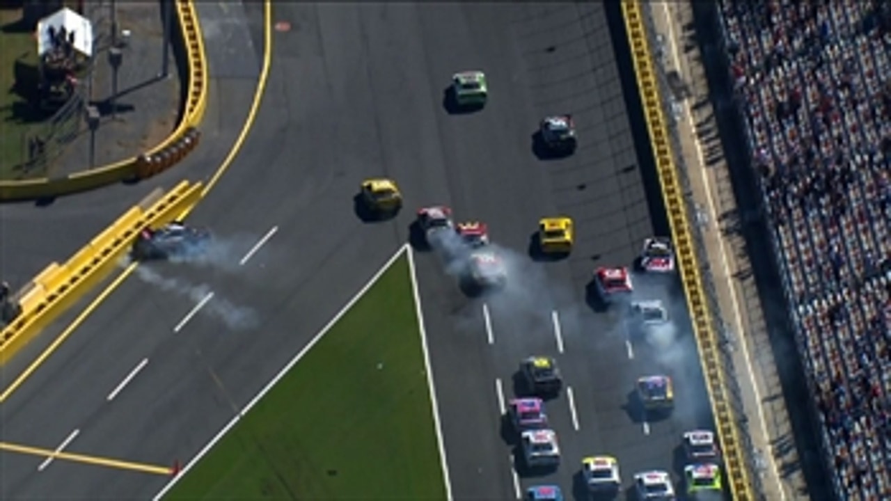 CUP: Six Chase Drivers Involved in Big Crash -  Charlotte 2016