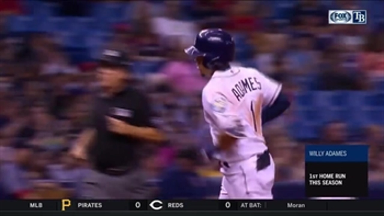 WATCH: Willy Adames hits a home run in first MLB game off Chris Sale