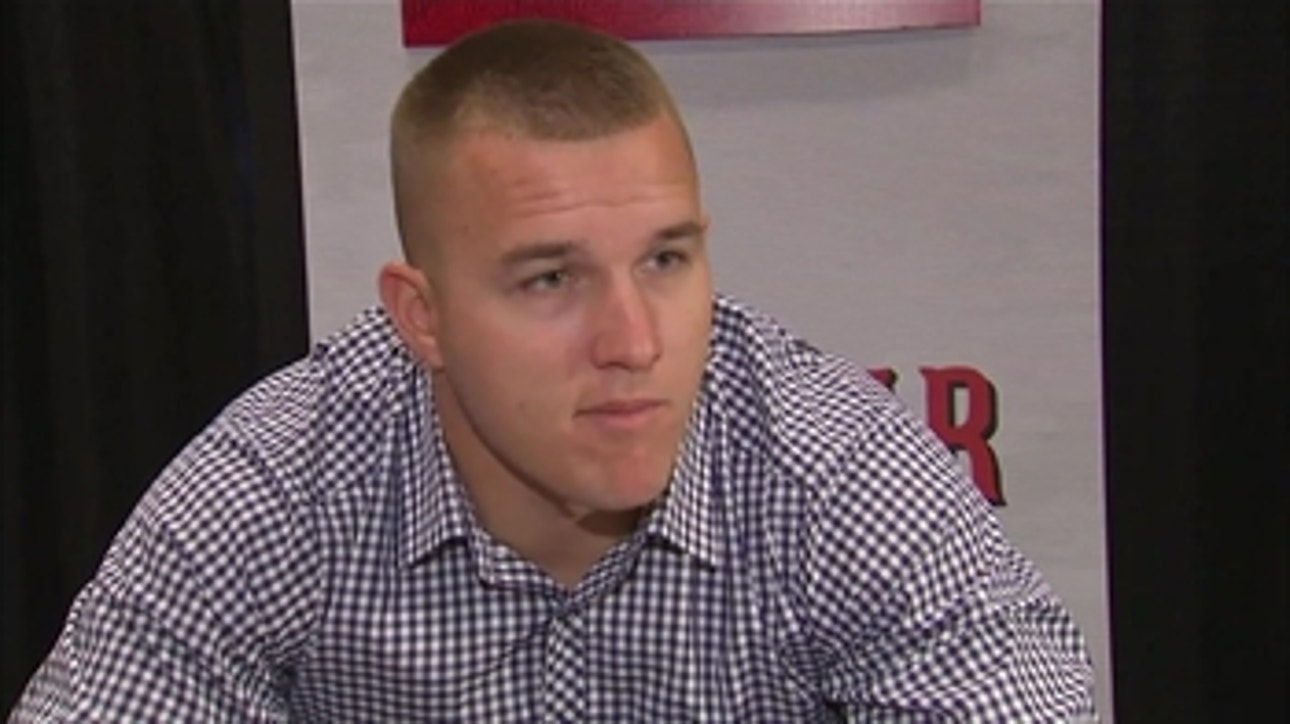 All-Star Game Media Day: Mike Trout and Hector Santiago