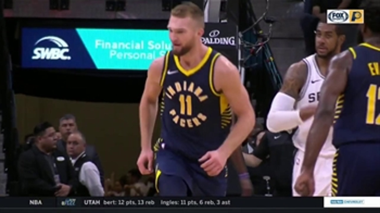 WATCH: Sabonis records third double-double as Pacers defeat Spurs