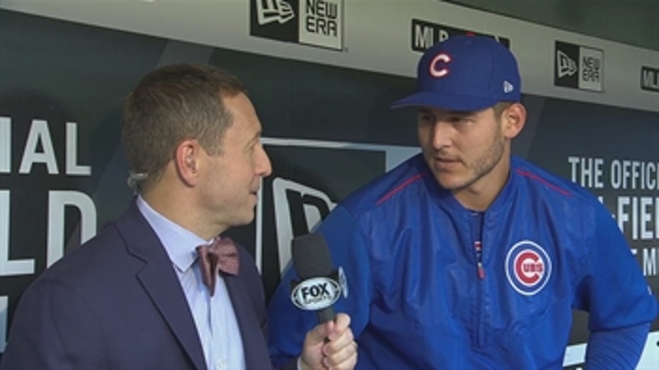 Ken Rosenthal interviews Chicago Cubs leadoff man Anthony Rizzo