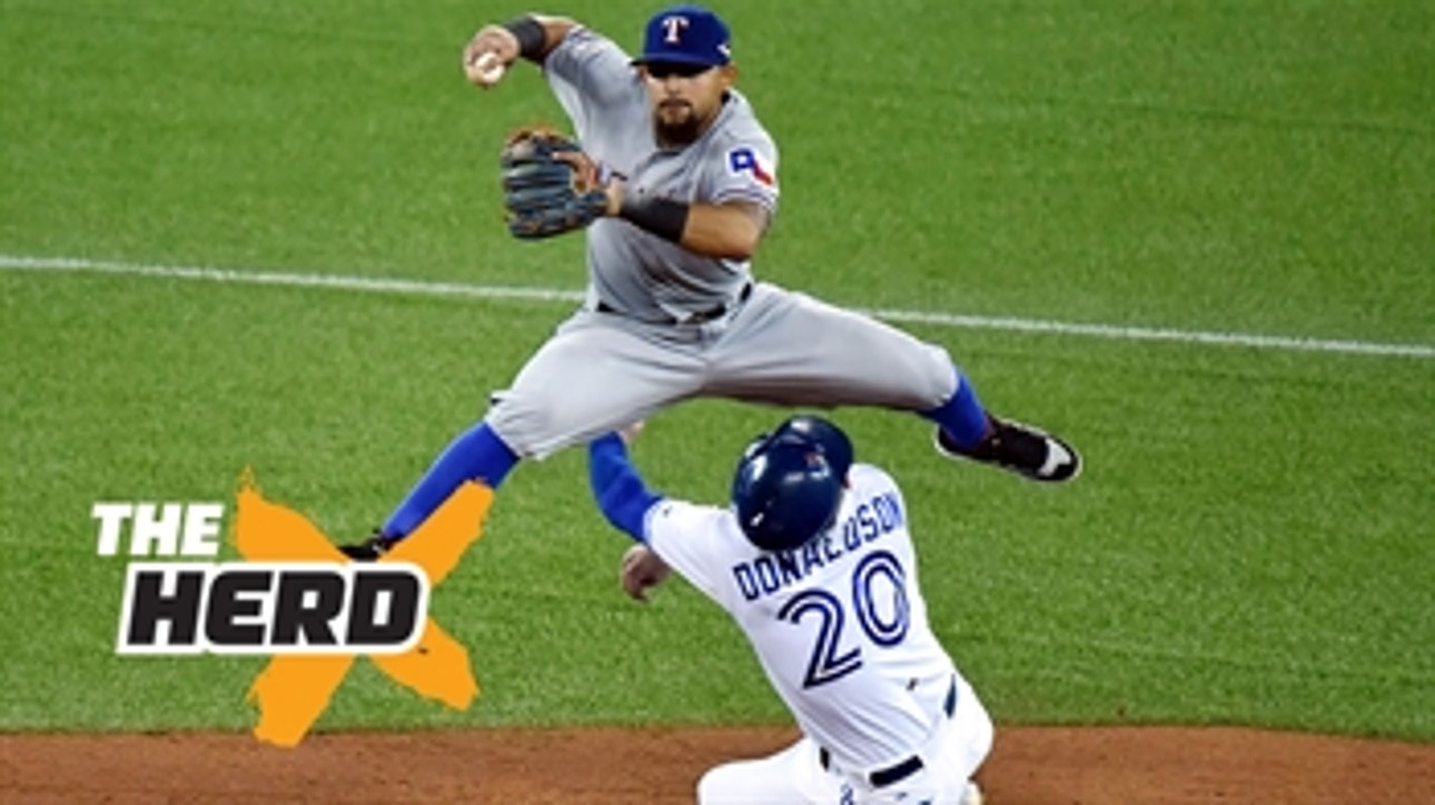 Was it wimpy for Josh Donaldson to leave Game 1 against Texas? - 'The Herd'