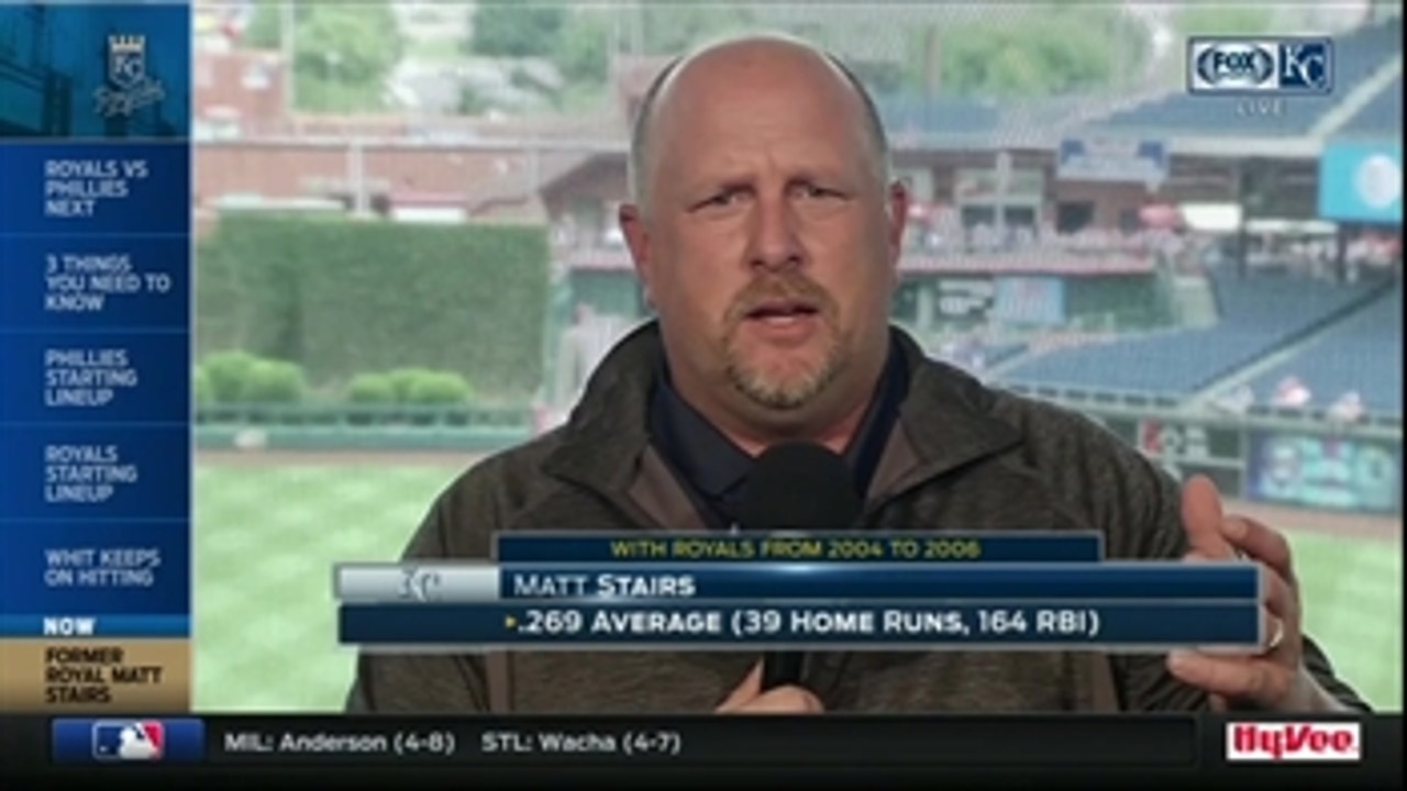 Matt Stairs reminisces about his days in a Royals uniform