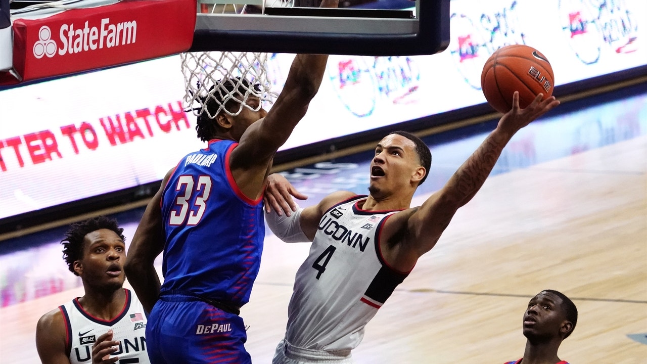 Tyrese Martin’s highlight reel dunks, 22 points help UConn dispatch of DePaul, 82-61