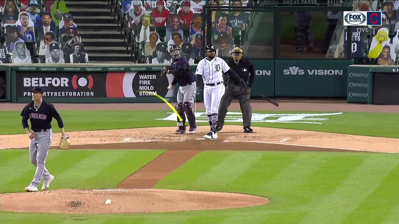 Zach Plesac completes an immaculate inning