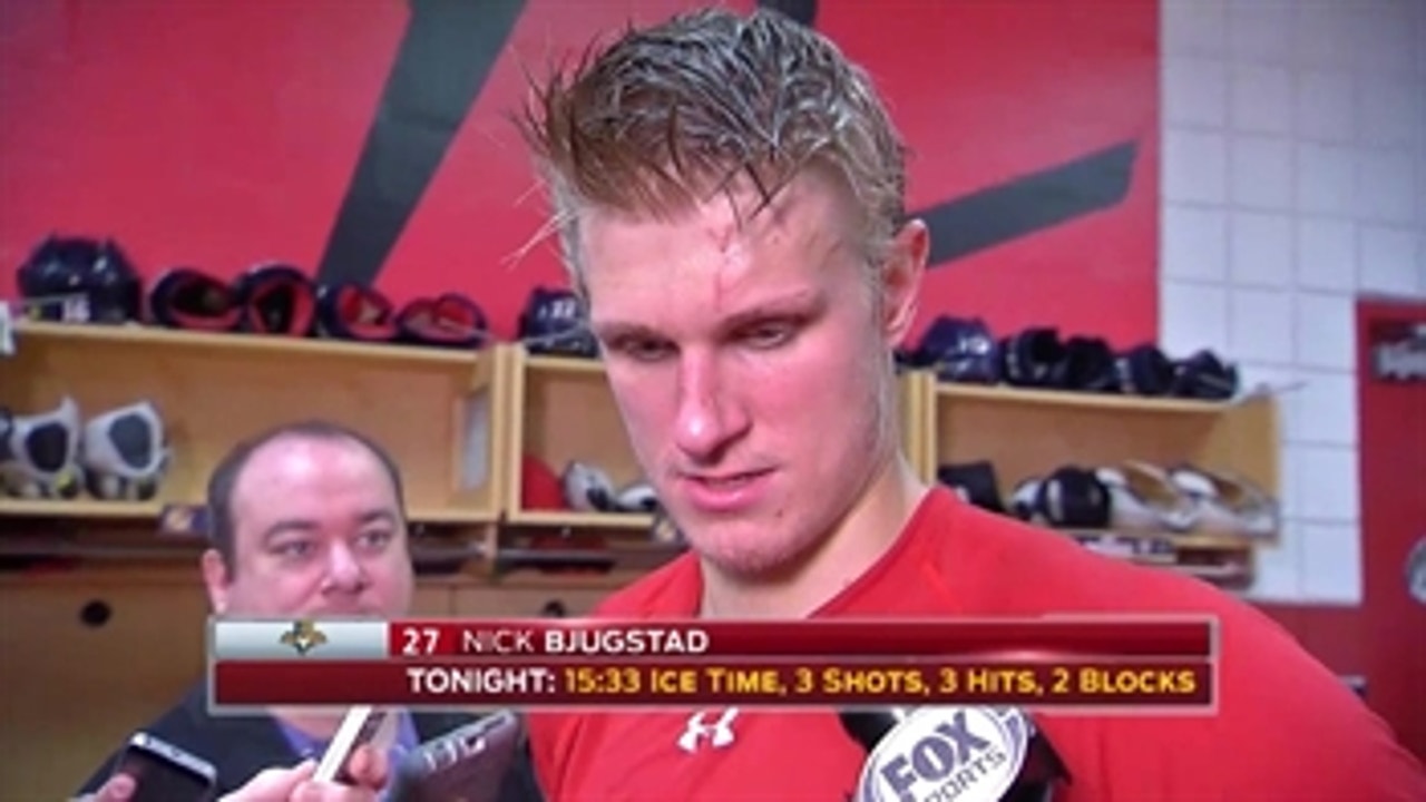 Nick Bjugstad: 'It's gotta be more than one period'
