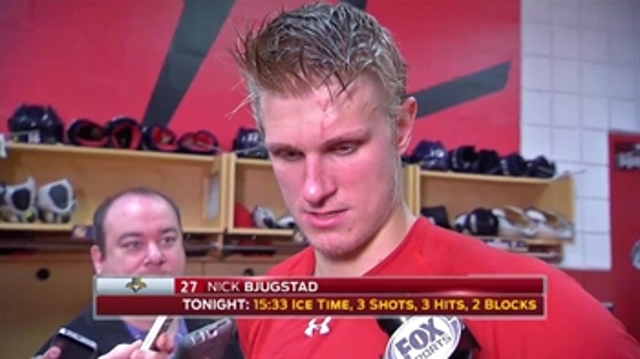 Nick Bjugstad: 'It's gotta be more than one period'