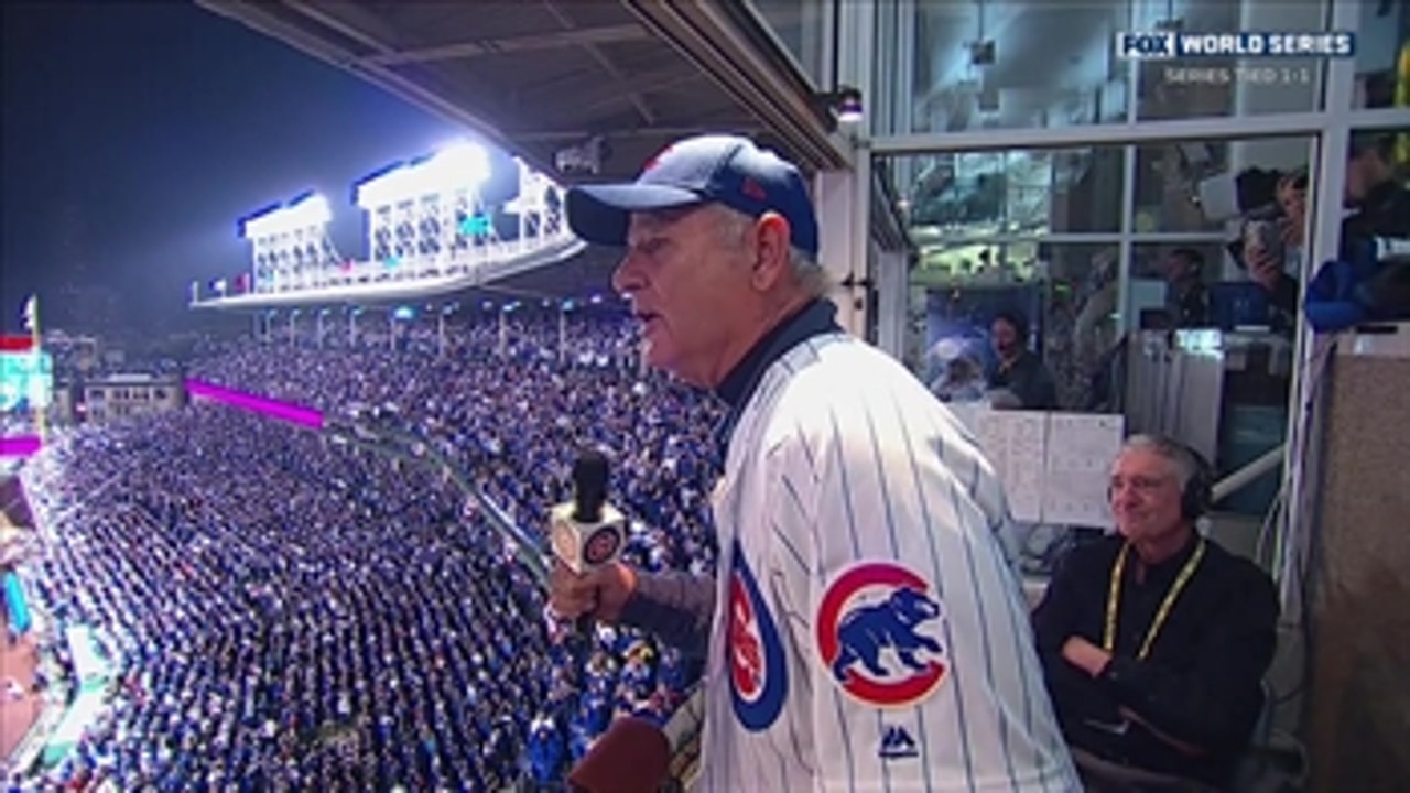 Bill Murray sings World Series 'Take Me Out to the Ball Game' as Daffy Duck