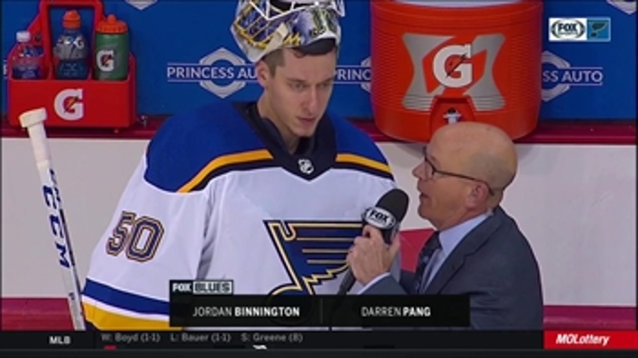 Binnington: 'We stayed composed throughout the whole game, stayed disciplined'