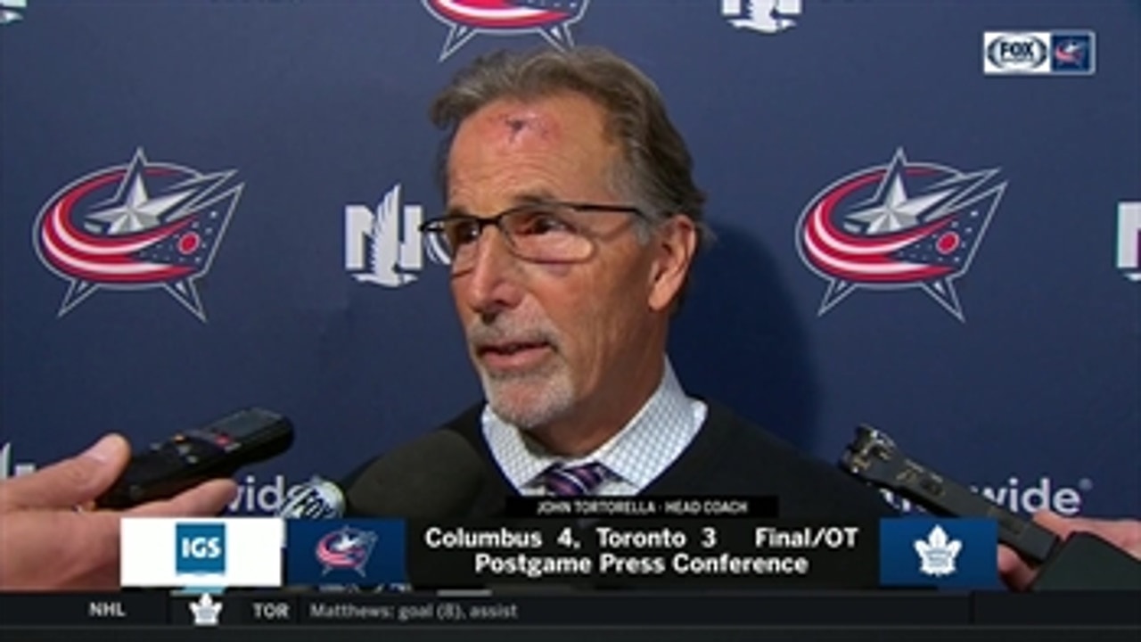 Tortorella on Korpisalo: 'The more he plays, the better he is'