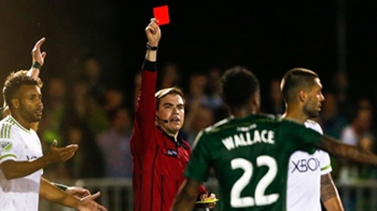 Clint Dempsey sent off for ripping up referee's notebook