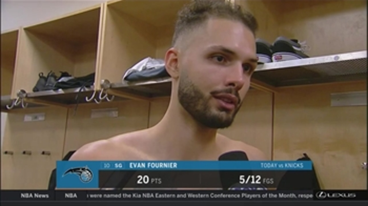 Evan Fournier says it feels good to get a win on the road