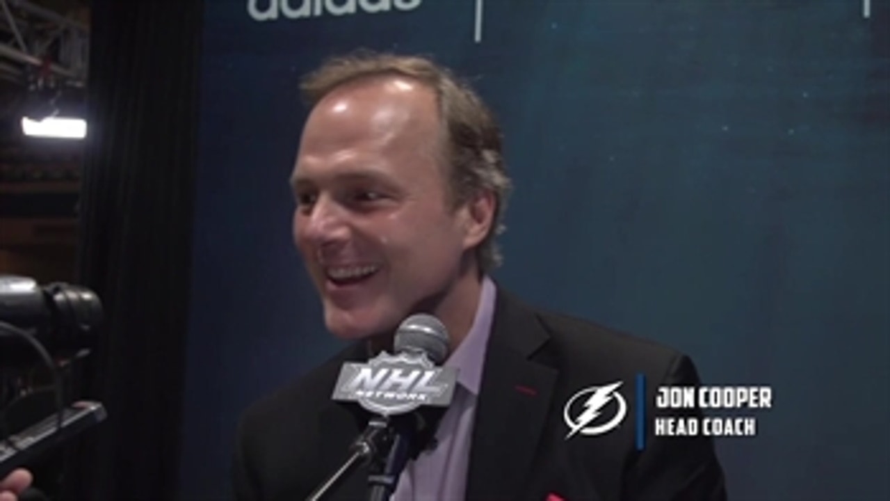 NHL All-Star Media Day: Tampa Bay Lightning coach Jon Cooper