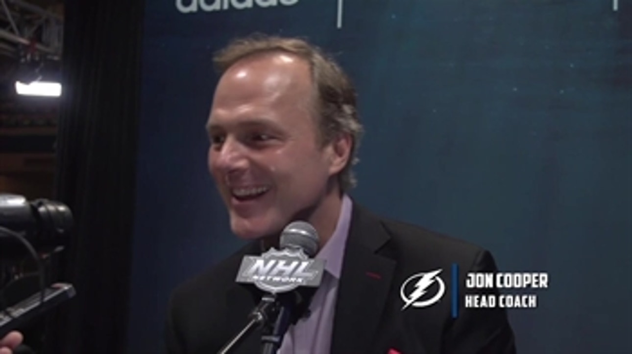 NHL All-Star Media Day: Tampa Bay Lightning coach Jon Cooper