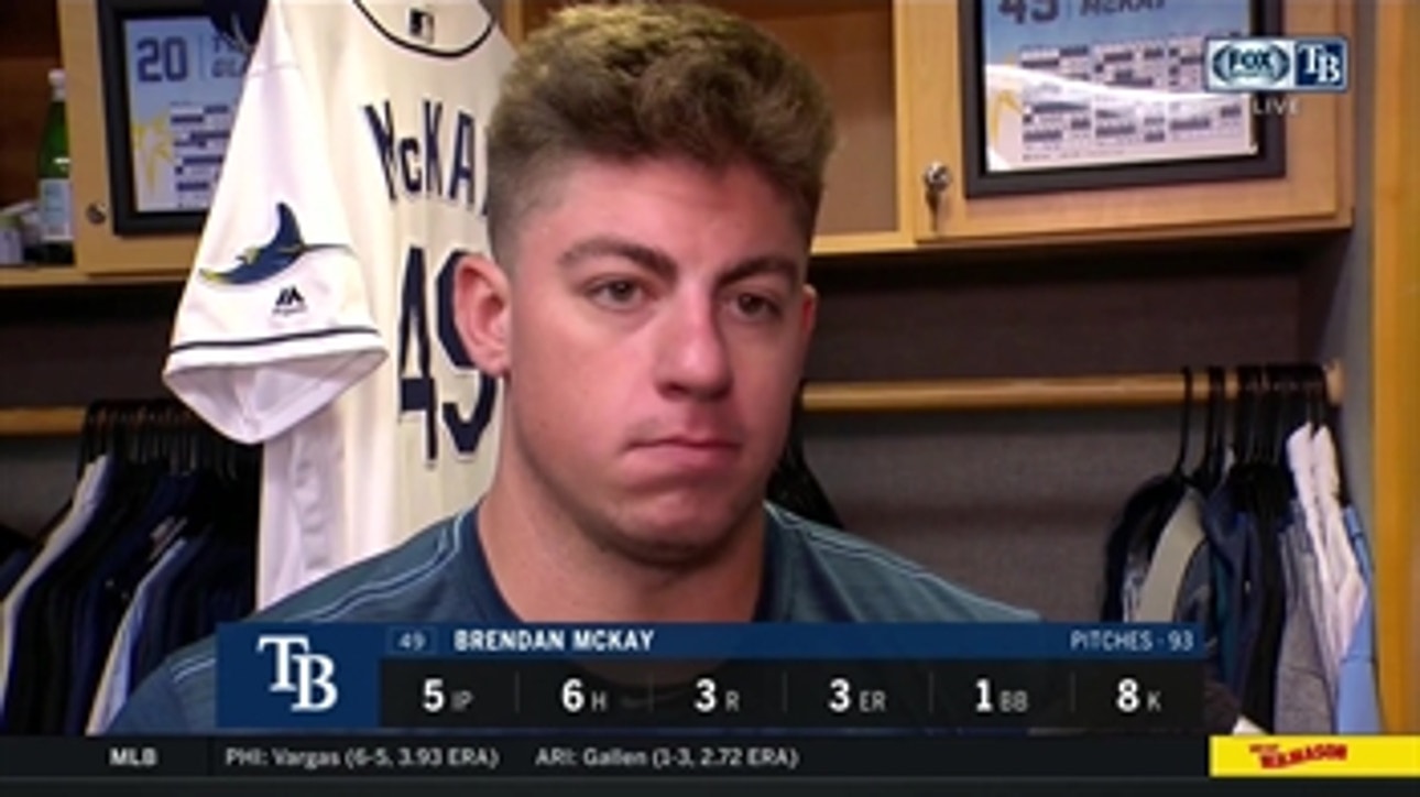 Brendan McKay reflects on start: ‘They made me pay for it’