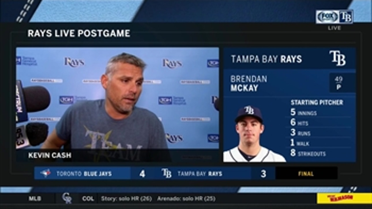 Kevin Cash: ‘Bats came alive there a little bit too late, tough loss’