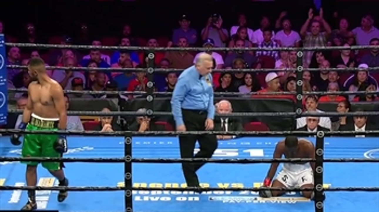 Jonathan Esquivel knocks down Justin Steave 3 times for 2nd round victory