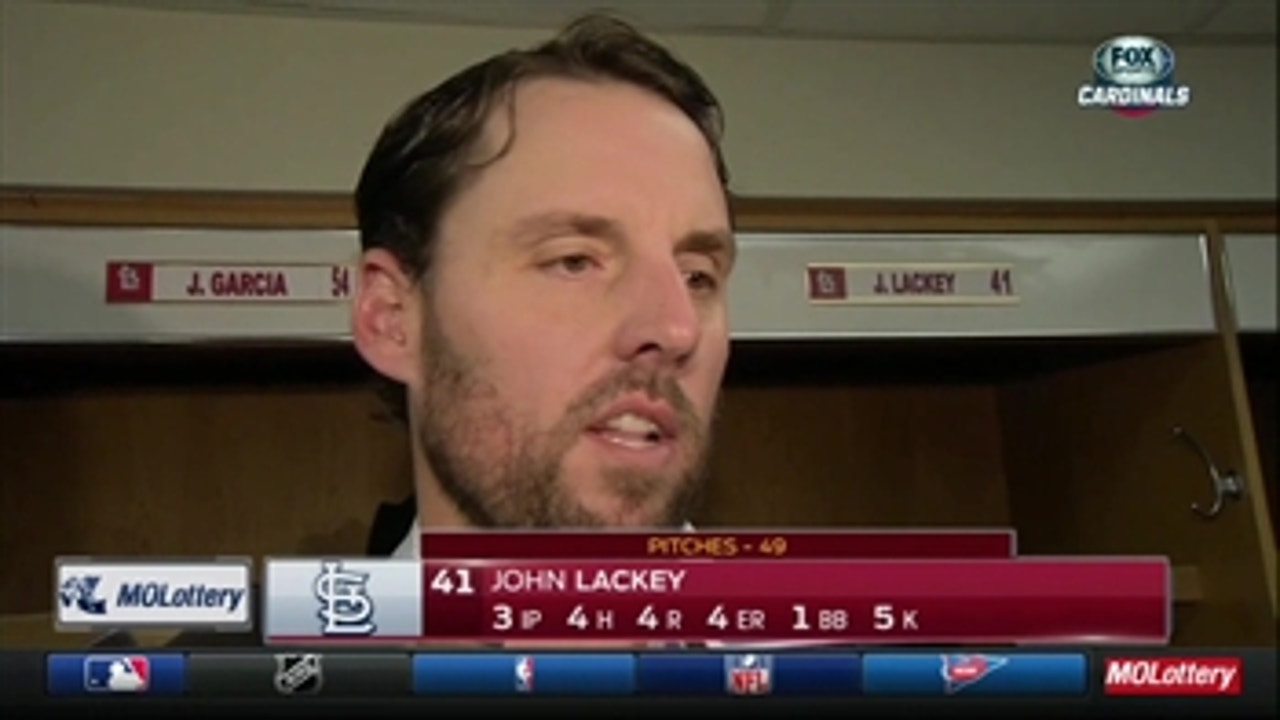 Cardinals' Lackey would like that pitch to Baez back