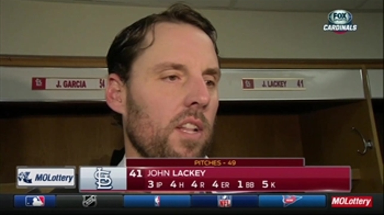 Cardinals' Lackey would like that pitch to Baez back