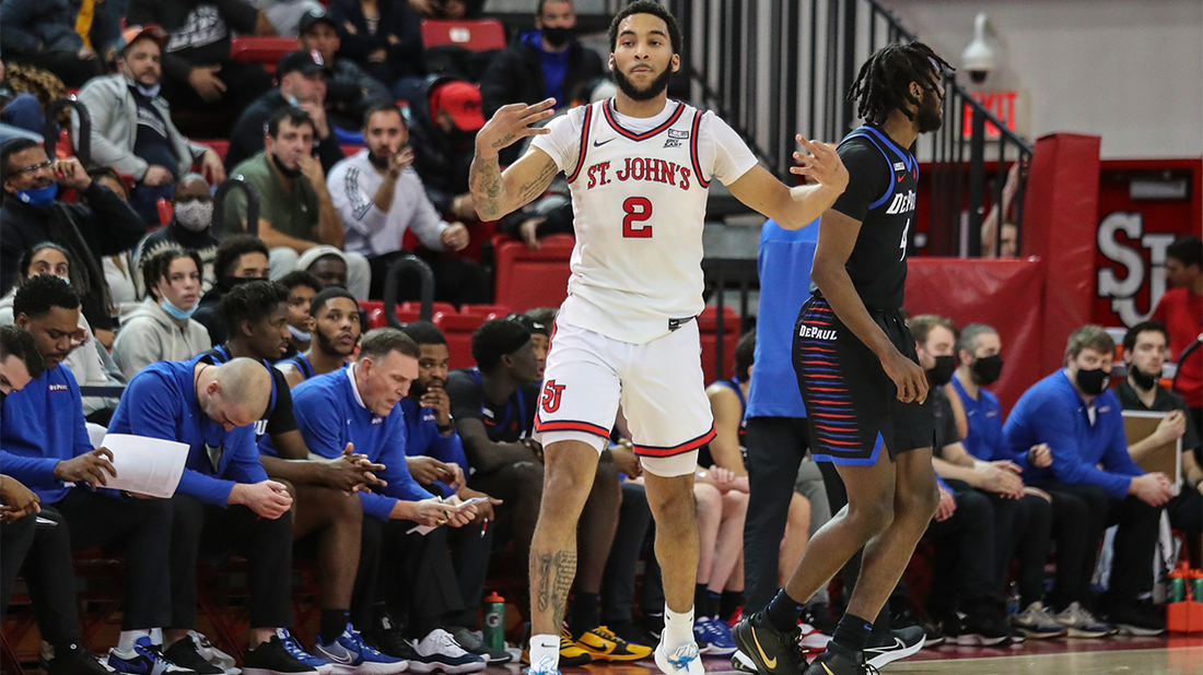 Julian Champagnie drops a career-high 34 points and 16 rebounds in St. John's 89-84 victory