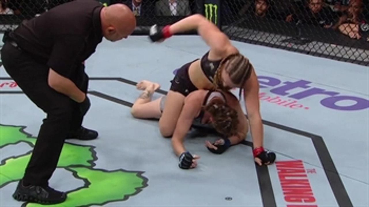 Aspen Ladd TKO's Tonya Evinger | HIGHLIGHT | UFC 229