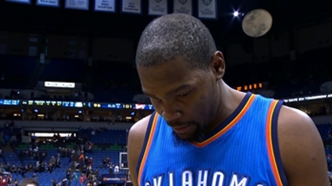 Durant talks 101-96 win over T-Wolves