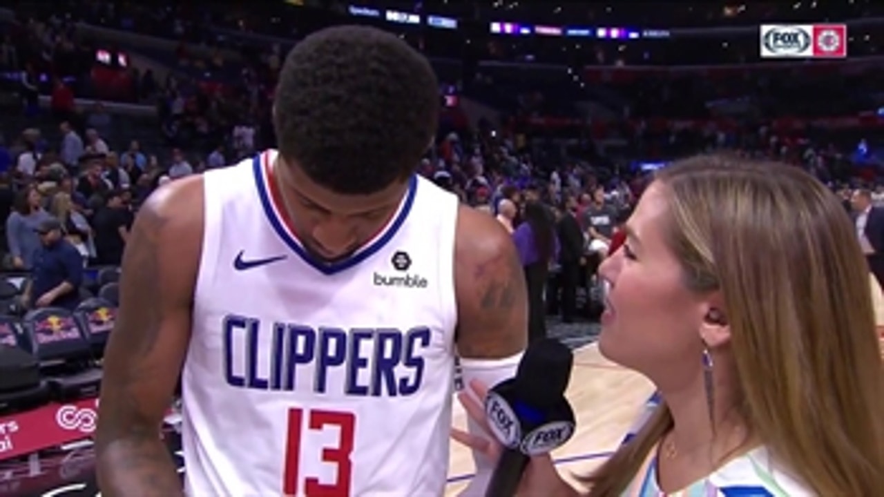 Paul George talks after 90-88 win over Thunder