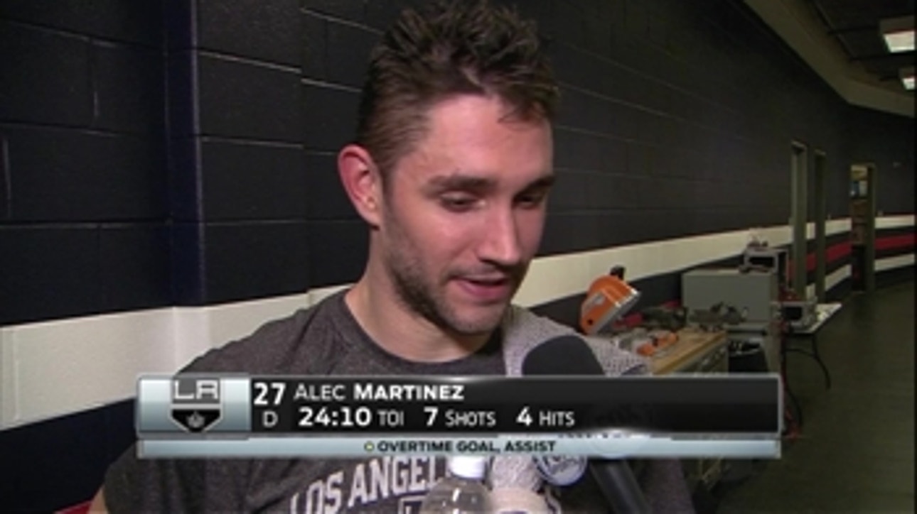 Alec Martinez postgame (12/8): Two chest bumps for two points