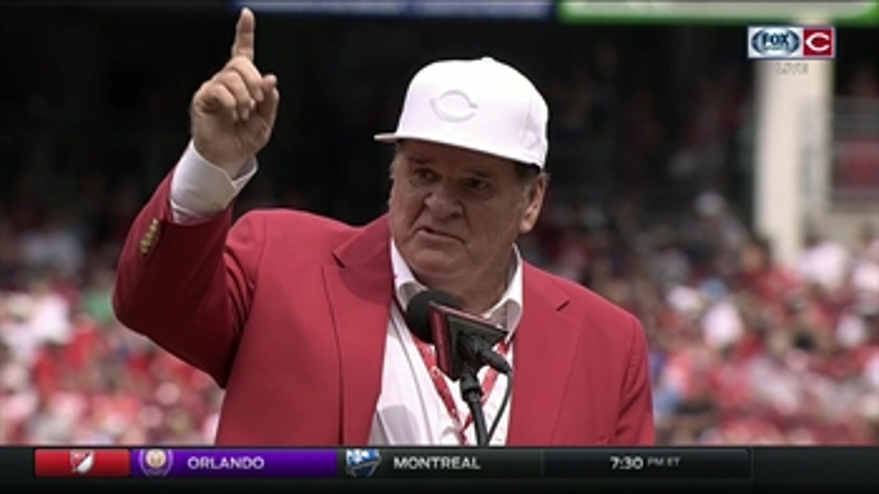 Pete Rose's full speech from pregame on-field ceremony
