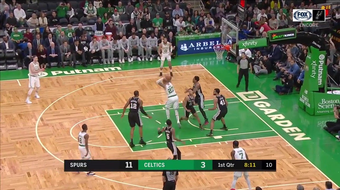 WATCH: Bryn Forbes grabs a quick 3 against the Celtics on ' Spurs ENCORE