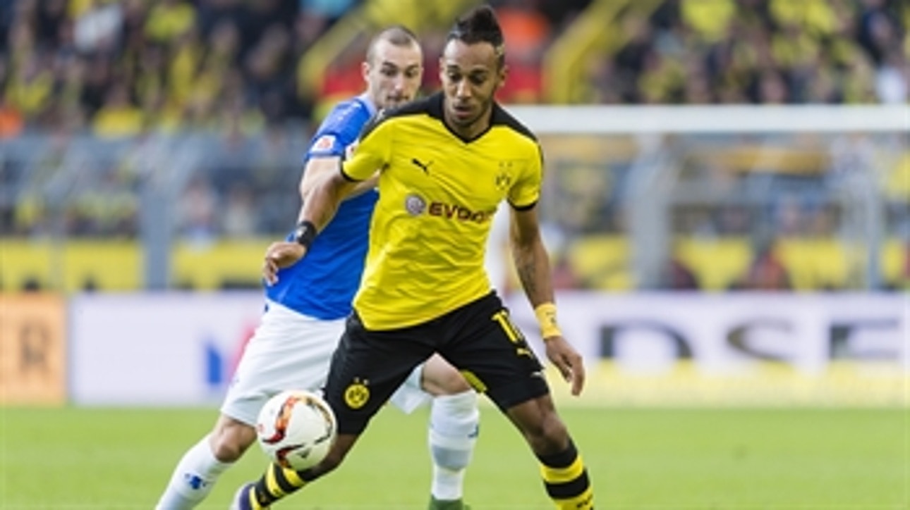 Aubameyang equalizes for Borussia Dortmund against Darmstadt - 2015-16 Bundesliga Highlights