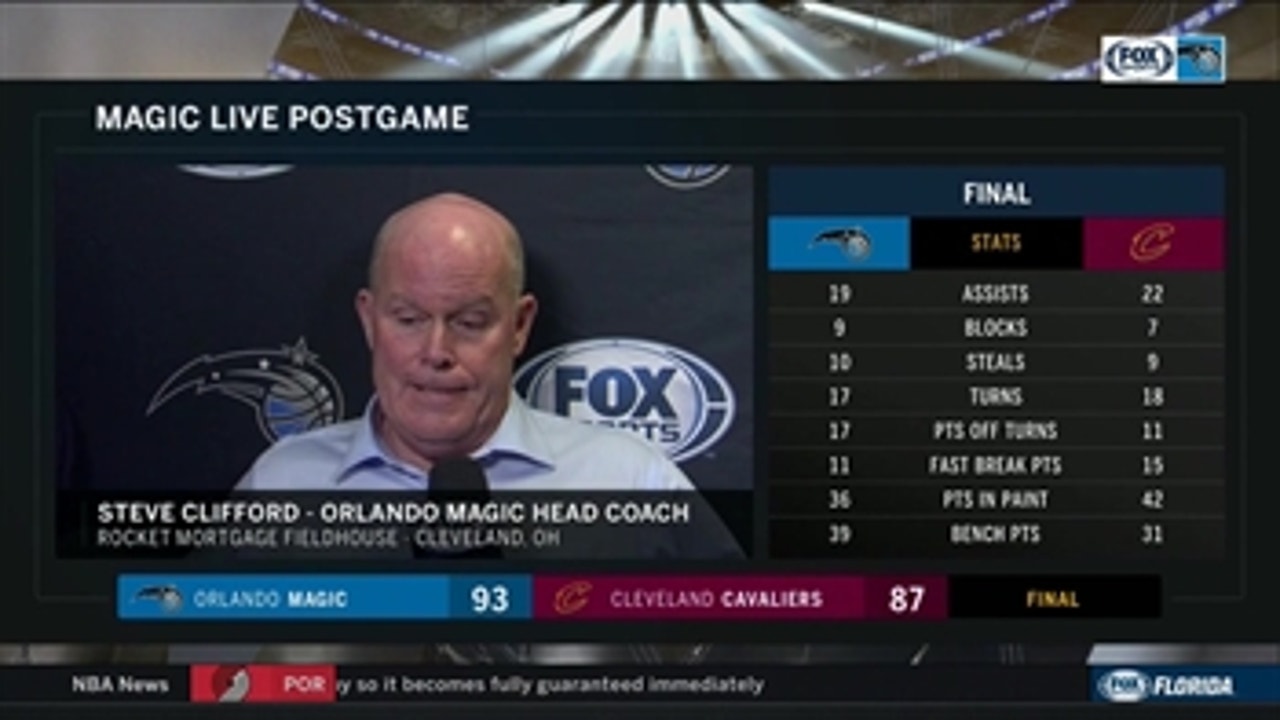 Steve Clifford talks team defense, Terrence Ross' offensive night after win in Cleveland