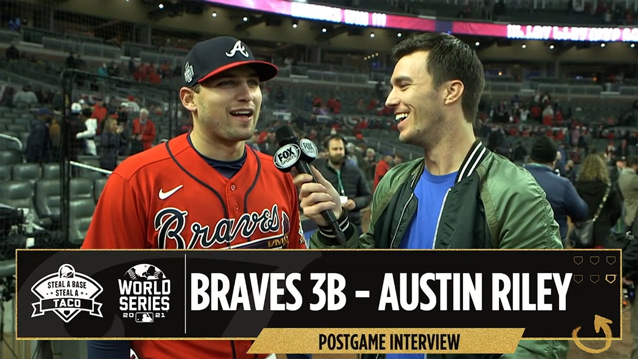 The crowd brought it tonight' — Austin Riley talks Braves' Game 3 win &  playing in bad weather conditions I Flippin' Bats