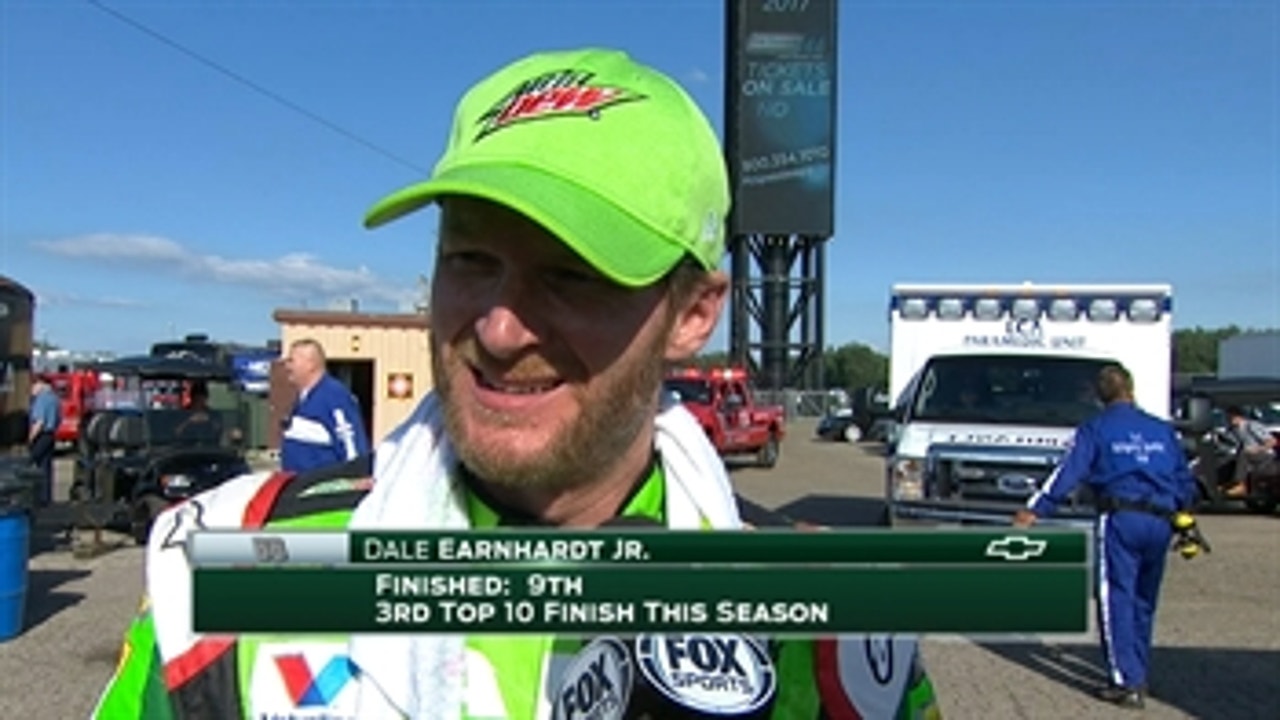 Dale Earnhardt Jr. Scores a Top Ten ' 2017 MICHIGAN ' FOX NASCAR