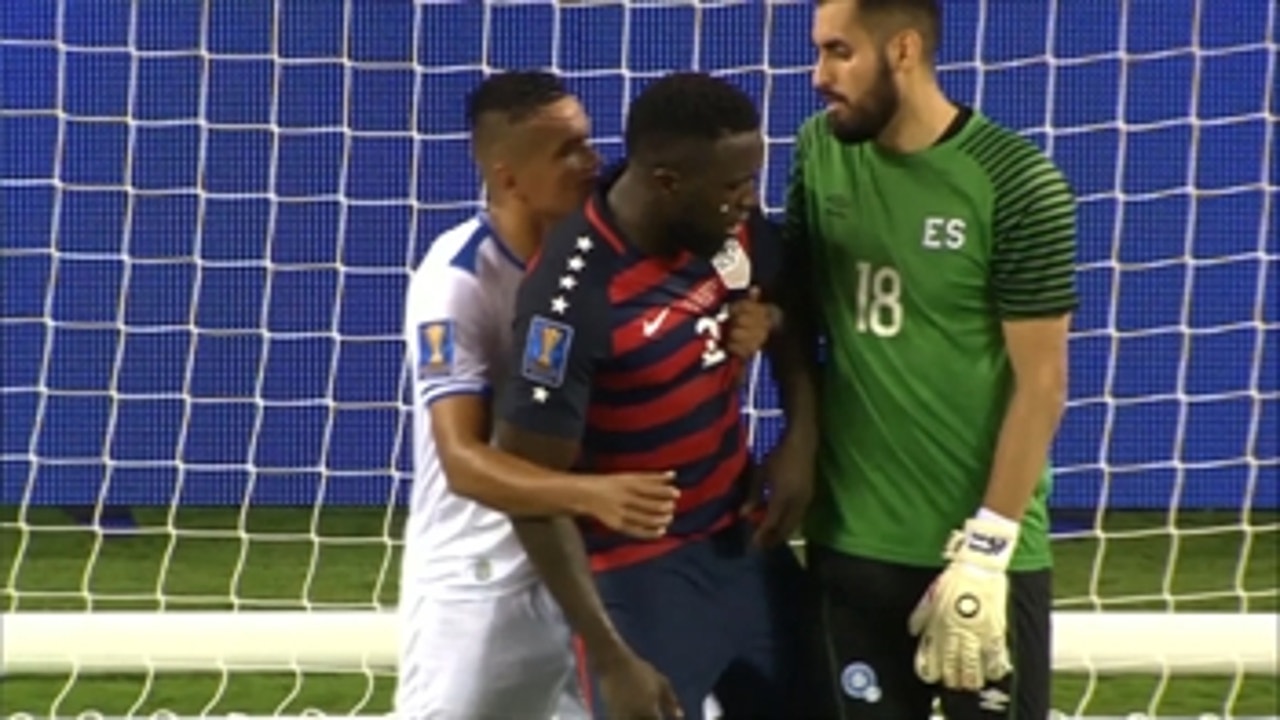 Jozy Altidore bit then had nipple twisted against El Salvador