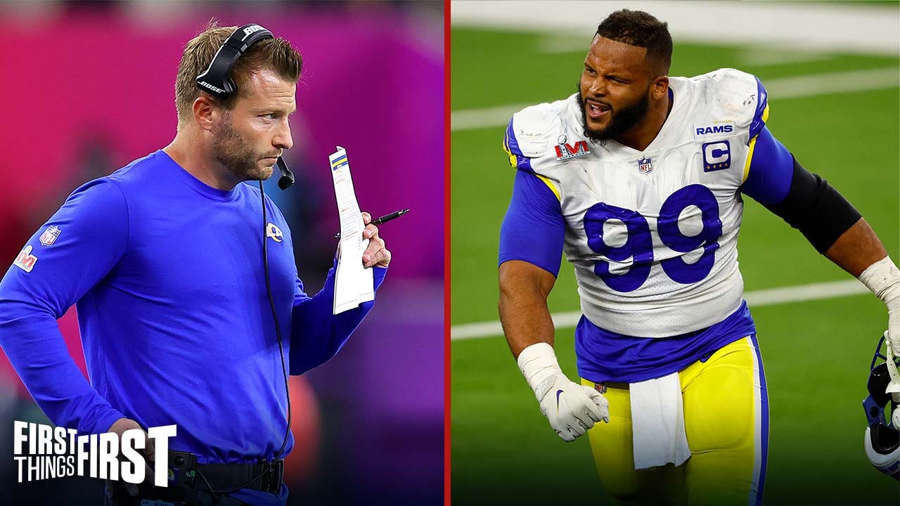 Nick Wright weighs Aaron Donald against Sean McVay: Who's retirement would hurt Rams more? I FIRST THINGS FIRST