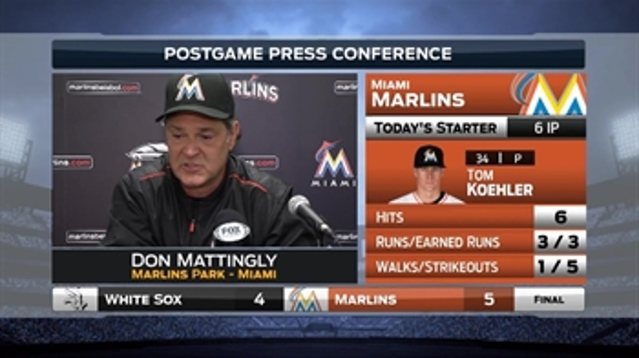 Don Mattingly on Sunday's win, losing Giancarlo Stanton