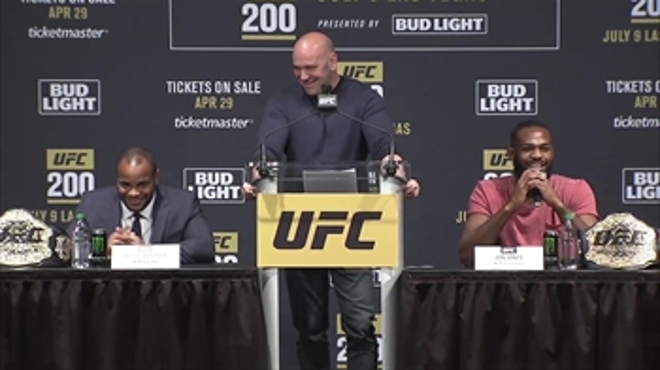 Jon Jones and Daniel Cormier got into it at the UFC 200 press conference