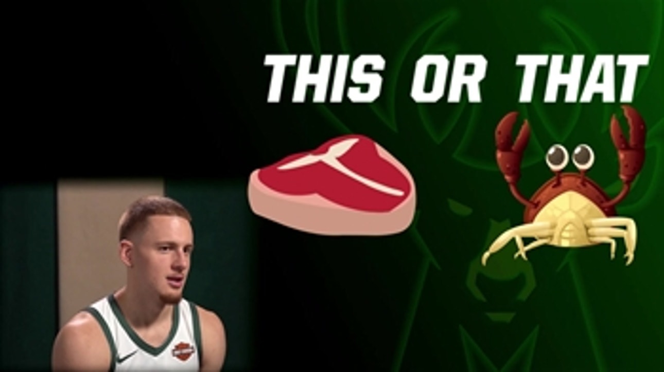 This or That with Bucks guard Donte DiVincenzo