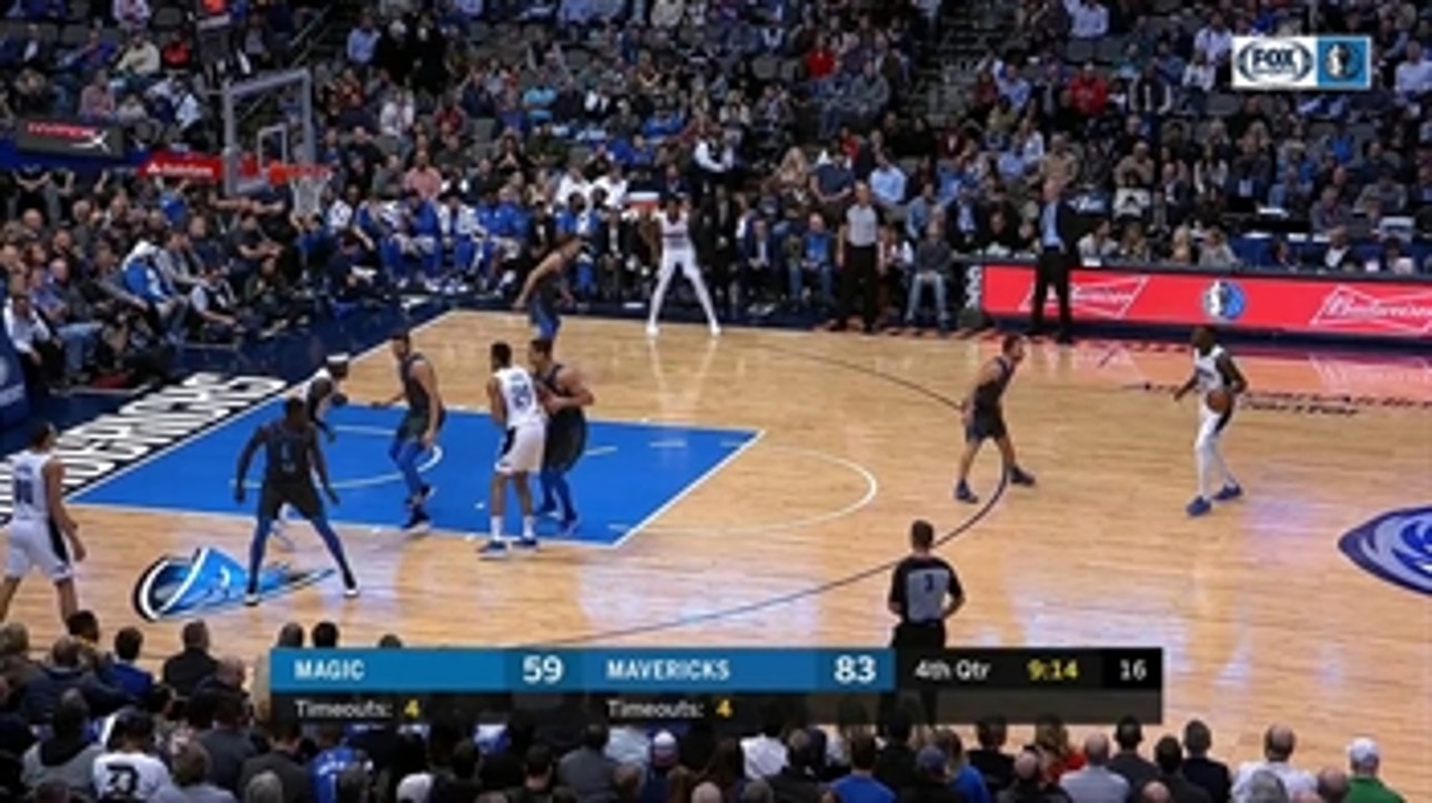 HIGHLIGHTS:: Maxi Kleber with the BLOCK in the 4th