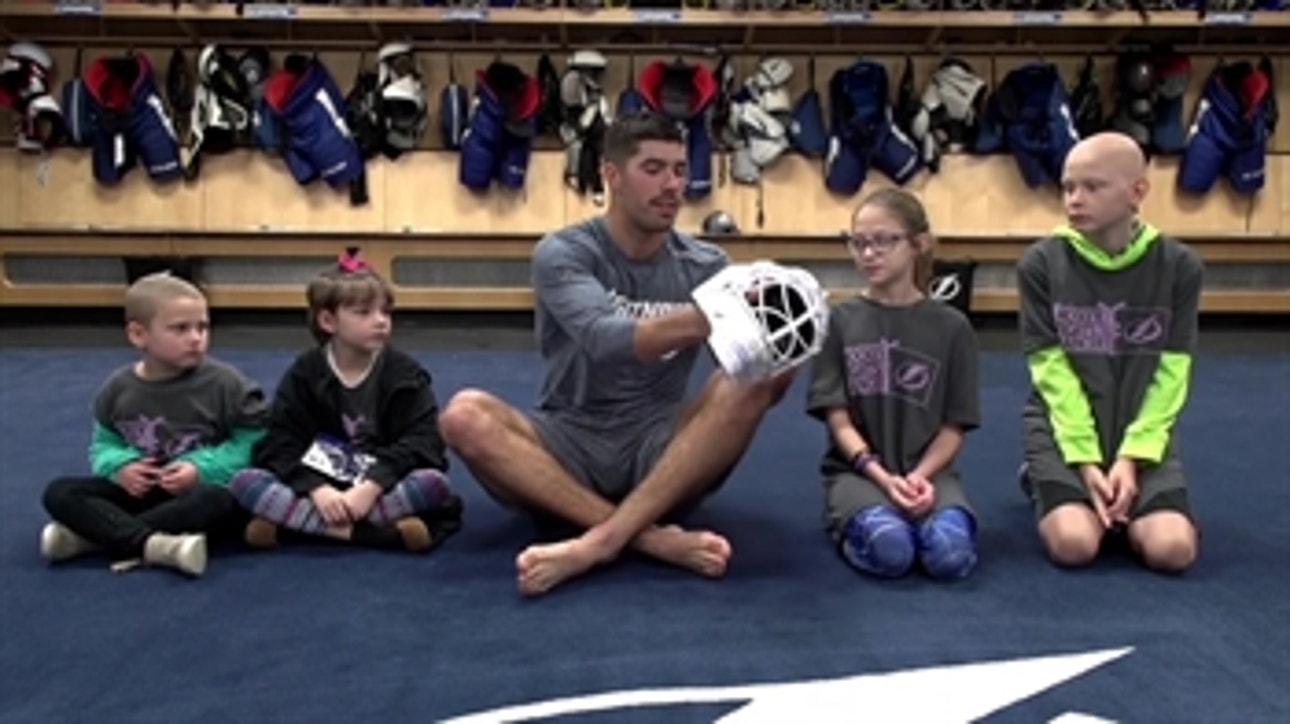 How Louis Domingue got his heartwarming Hockey Fights Cancer mask