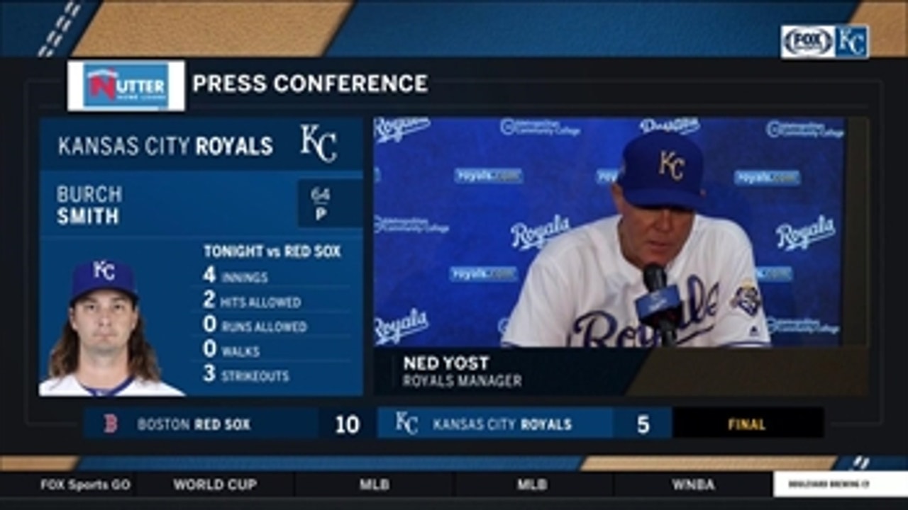 Ned Yost says Royals' bullpen 'really picked us up big time' in loss to Red Sox