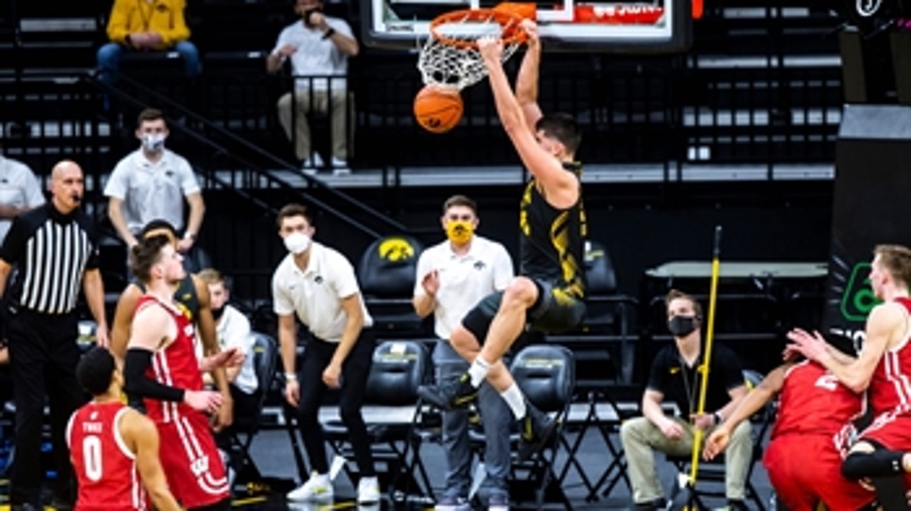 Luka Garza’s 21 & 16 on Senior Day powers No. 5 Iowa to 77-73 win over No. 25 Wisconsin