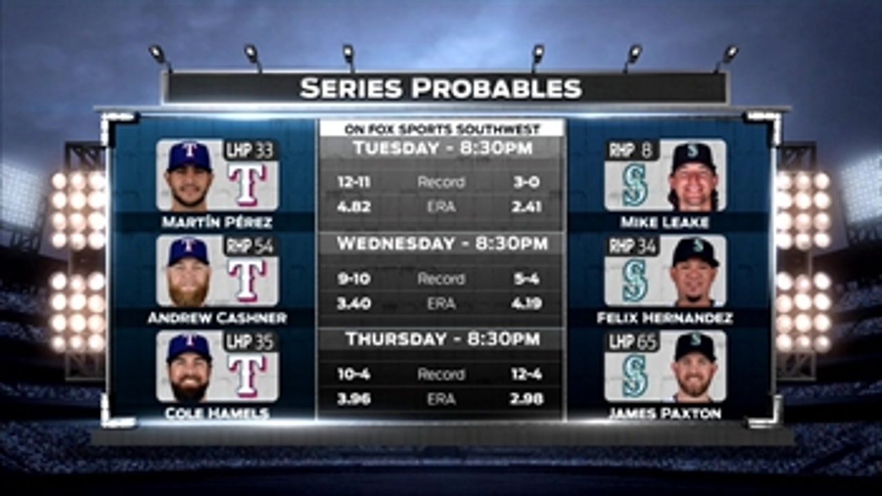 Series Preview with Seattle Mariners ' Rangers Live