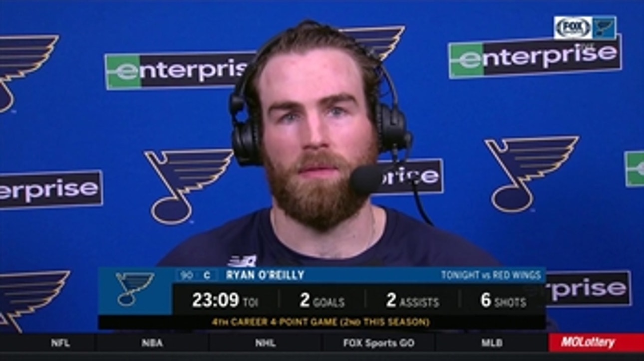 O'Reilly: 'We let the foot off the gas' against Red Wings