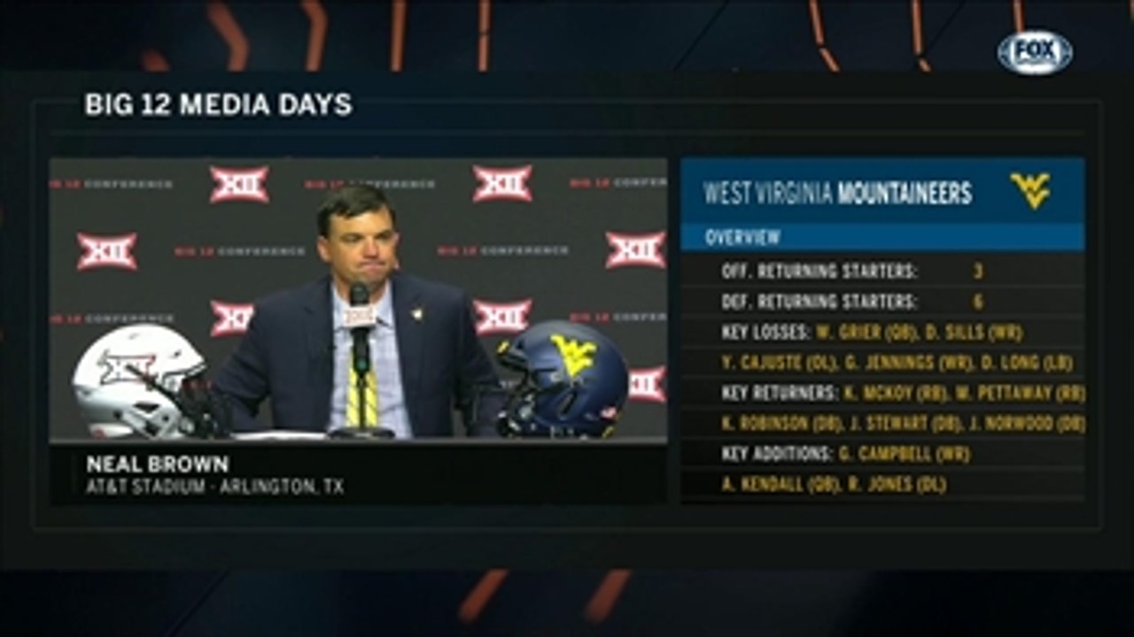 Neal Brown takes questions ' Big 12 Media Days