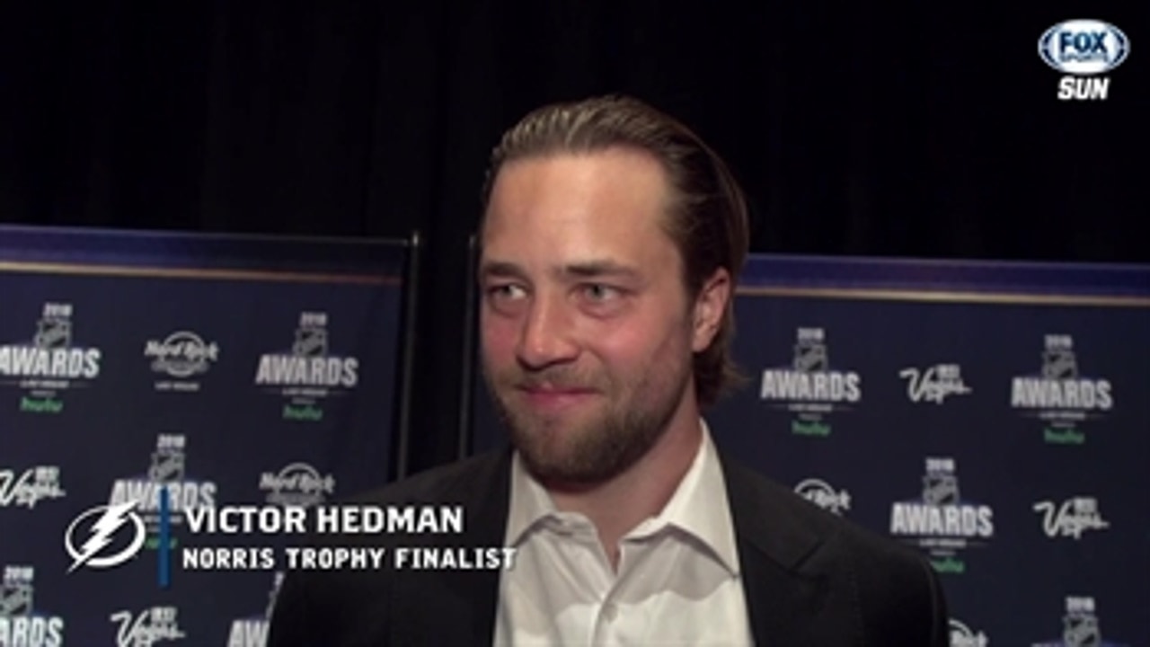 Victor Hedman relishing sharing NHL Awards experience with teammate Andrei Vasilevskiy